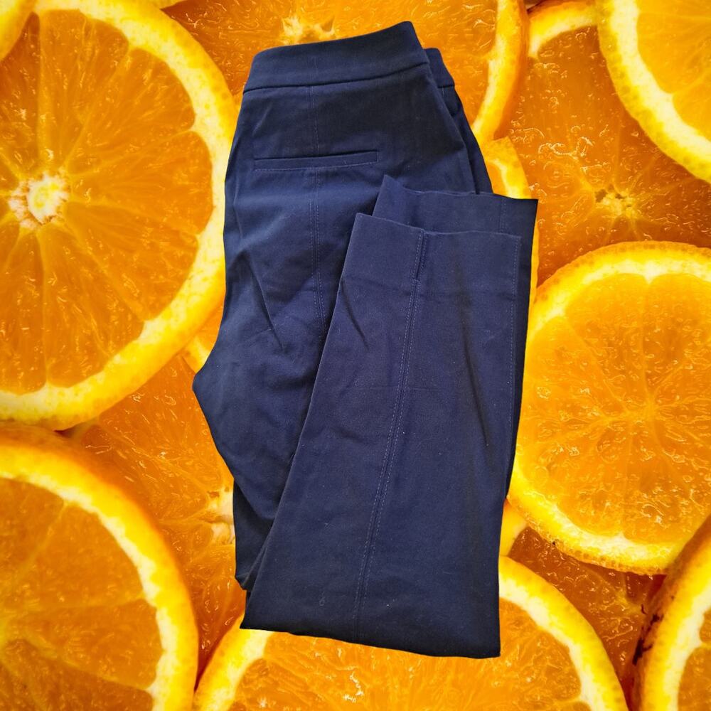 White House Black Market Contour Skimmer‎ Black Trousers Size 10L